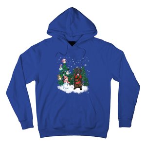 Flatcoated Retriever Dog Christmas Snow Xmas Tree Pajama Cool Gift Hoodie