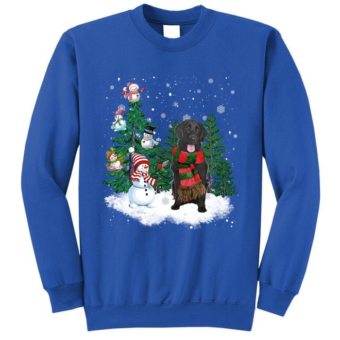 Flatcoated Retriever Dog Christmas Snow Xmas Tree Pajama Cool Gift Sweatshirt