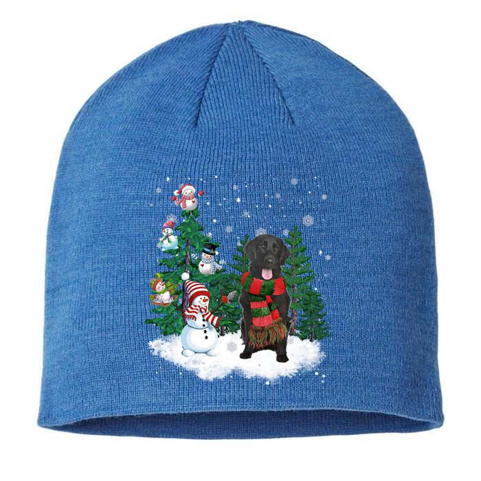 Flatcoated Retriever Dog Christmas Snow Xmas Tree Pajama Cool Gift Sustainable Beanie