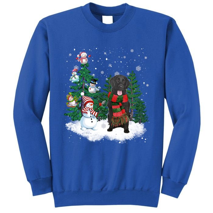 Flatcoated Retriever Dog Christmas Snow Xmas Tree Pajama Cool Gift Tall Sweatshirt