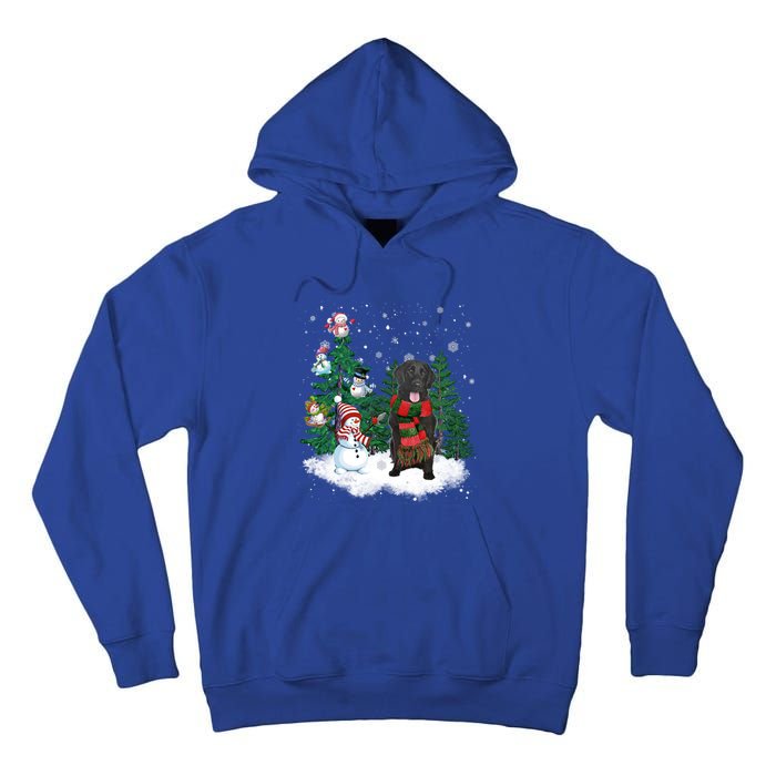 Flatcoated Retriever Dog Christmas Snow Xmas Tree Pajama Cool Gift Tall Hoodie