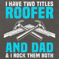 Funny Roofer Dad Design Craft Roofing Saying Roofer Cotton Canvas Backpack
