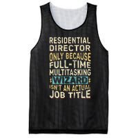 Funny Residential Director Multitasking Wizard Quote Mesh Reversible Basketball Jersey Tank