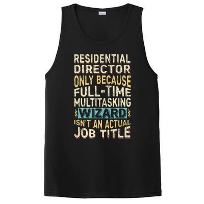 Funny Residential Director Multitasking Wizard Quote PosiCharge Competitor Tank