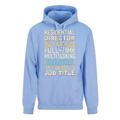 Funny Residential Director Multitasking Wizard Quote Unisex Surf Hoodie