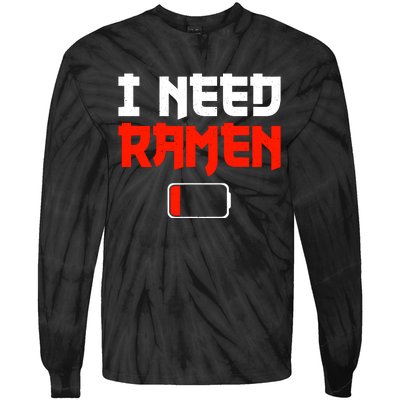 Funny Ra Design For Ra Noodles Lovers Tie-Dye Long Sleeve Shirt