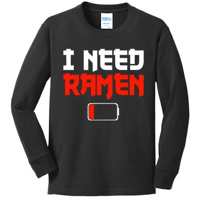 Funny Ra Design For Ra Noodles Lovers Kids Long Sleeve Shirt