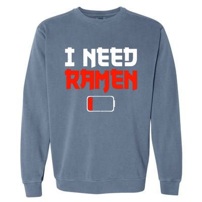 Funny Ra Design For Ra Noodles Lovers Garment-Dyed Sweatshirt