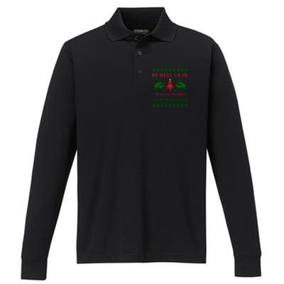 Funny Reindeer Daddy Ugly Christmas Pregnancy Great Gift Cool Gift Performance Long Sleeve Polo