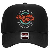 Funny Retired Design, Funny Retirement Tee, Funny Grandpa High Crown Mesh Back Trucker Hat