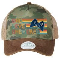 Funny Retro Dad Level Unlocked Gamer Legacy Tie Dye Trucker Hat