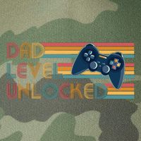 Funny Retro Dad Level Unlocked Gamer Legacy Tie Dye Trucker Hat