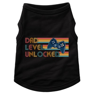 Funny Retro Dad Level Unlocked Gamer Doggie Tank