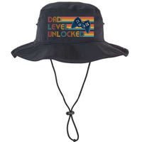 Funny Retro Dad Level Unlocked Gamer Bucket Hat