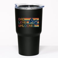 Funny Retro Dad Level Unlocked Gamer Tumbler