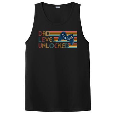 Funny Retro Dad Level Unlocked Gamer PosiCharge Competitor Tank