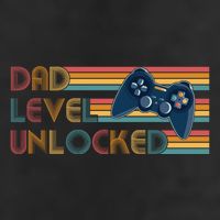 Funny Retro Dad Level Unlocked Gamer Golf Towel