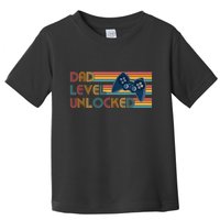 Funny Retro Dad Level Unlocked Gamer Toddler T-Shirt