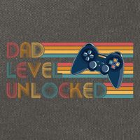 Funny Retro Dad Level Unlocked Gamer Cotton Canvas Backpack