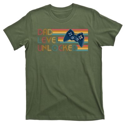 Funny Retro Dad Level Unlocked Gamer T-Shirt