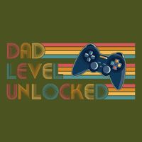 Funny Retro Dad Level Unlocked Gamer Backpack