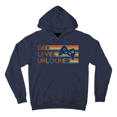 Funny Retro Dad Level Unlocked Gamer Hoodie