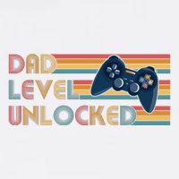 Funny Retro Dad Level Unlocked Gamer Garment-Dyed Sweatshirt