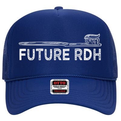 Future Rdh Dental Hygienist Student Dentist Graduate Dental Gift High Crown Mesh Back Trucker Hat