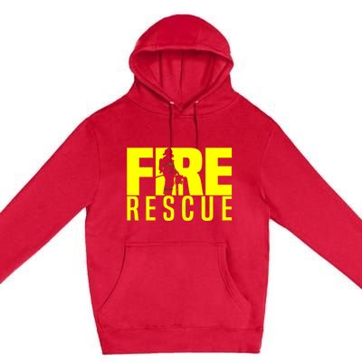 Fire Rescue Department Firefighters Fire Uniform Duty Premium Pullover Hoodie