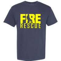 Fire Rescue Department Firefighters Fire Uniform Duty Garment-Dyed Heavyweight T-Shirt