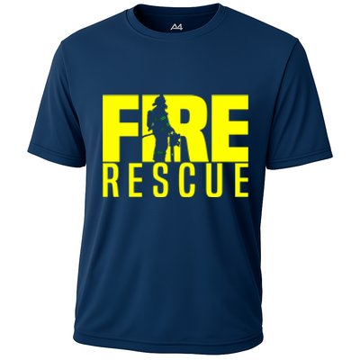 Fire Rescue Department Firefighters Fire Uniform Duty Cooling Performance Crew T-Shirt