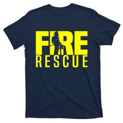 Fire Rescue Department Firefighters Fire Uniform Duty T-Shirt