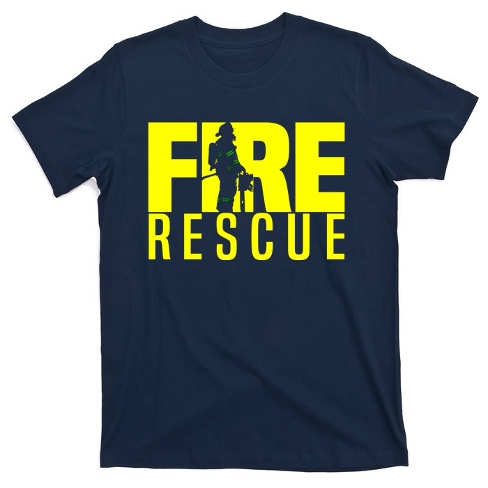 Fire Rescue Department Firefighters Fire Uniform Duty T-Shirt