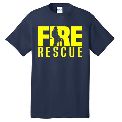 Fire Rescue Department Firefighters Fire Uniform Duty Tall T-Shirt