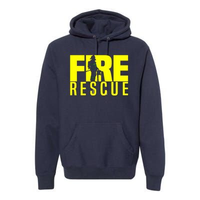 Fire Rescue Department Firefighters Fire Uniform Duty Premium Hoodie