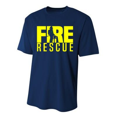 Fire Rescue Department Firefighters Fire Uniform Duty Performance Sprint T-Shirt