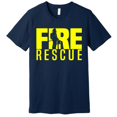 Fire Rescue Department Firefighters Fire Uniform Duty Premium T-Shirt