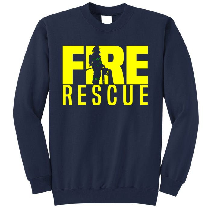 Fire Rescue Department Firefighters Fire Uniform Duty Tall Sweatshirt