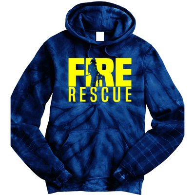 Fire Rescue Department Firefighters Fire Uniform Duty Tie Dye Hoodie