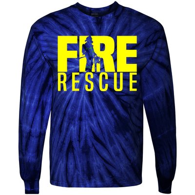 Fire Rescue Department Firefighters Fire Uniform Duty Tie-Dye Long Sleeve Shirt