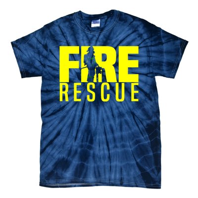 Fire Rescue Department Firefighters Fire Uniform Duty Tie-Dye T-Shirt