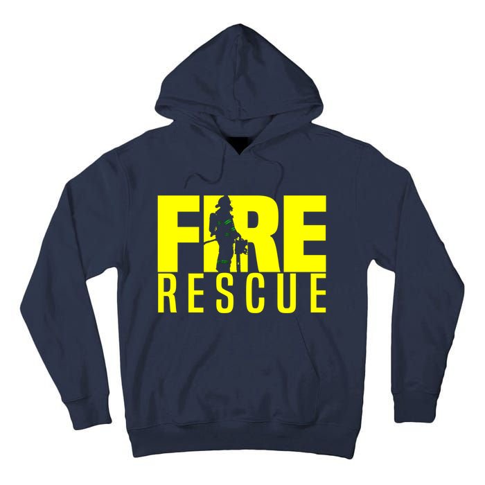 Fire Rescue Department Firefighters Fire Uniform Duty Tall Hoodie