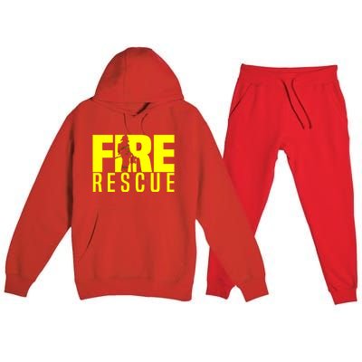 Fire Rescue Department Firefighters Fire Uniform Duty Premium Hooded Sweatsuit Set