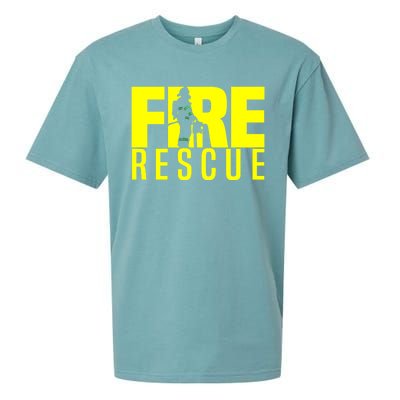 Fire Rescue Department Firefighters Fire Uniform Duty Sueded Cloud Jersey T-Shirt