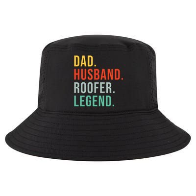 Funny Roofer Dad Husband Legend Roof Job Work Fathers Day Cool Comfort Performance Bucket Hat