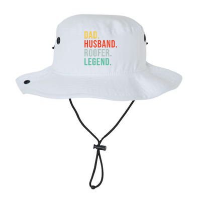 Funny Roofer Dad Husband Legend Roof Job Work Fathers Day Legacy Cool Fit Booney Bucket Hat