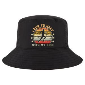 Funny Runner Dad Running Dad I Run To Keep Up With My Cool Comfort Performance Bucket Hat