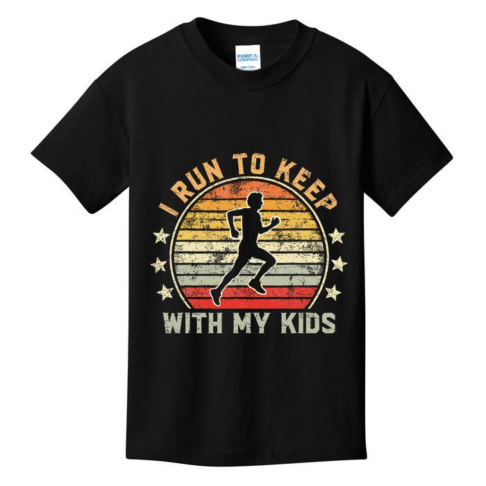 Funny Runner Dad Running Dad I Run To Keep Up With My Kids T-Shirt