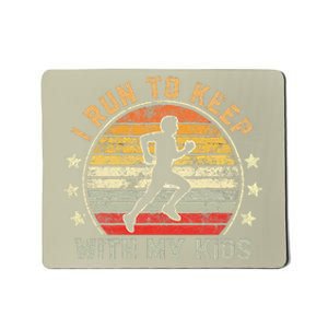 Funny Runner Dad Running Dad I Run To Keep Up With My Mousepad