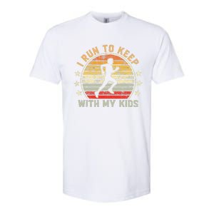 Funny Runner Dad Running Dad I Run To Keep Up With My Softstyle CVC T-Shirt